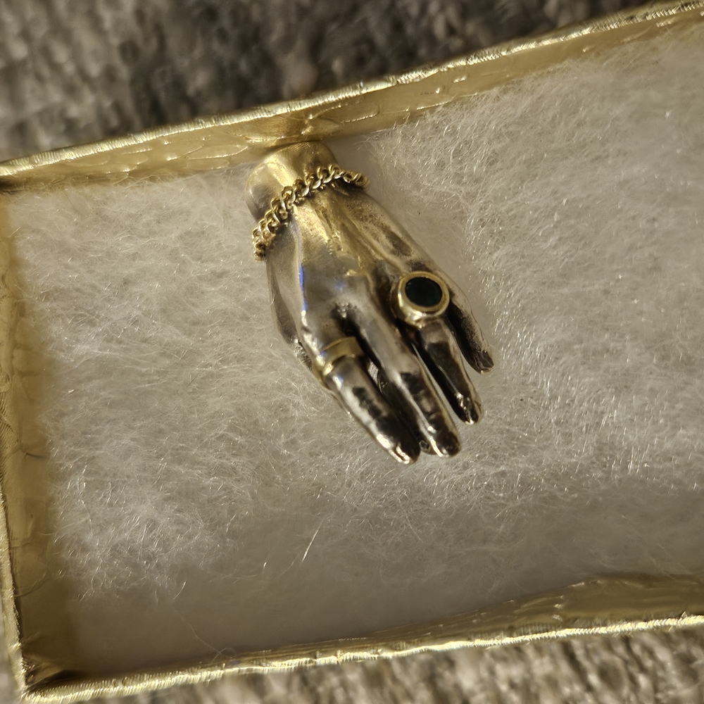 Gold and Silver Hand Charm